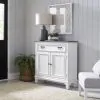 Liberty Furniture 417-AC42 Allyson Park - Accent Hall Console - Wirebrushed White / Charcoal