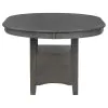 CoasterEveryday 108211 Lavon - Oval Extension Leaf Dining Table - Medium Gray
