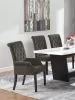 CoasterEssence 115173 Alana - Velvet Upholstered Dining Arm Chair - Brown