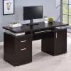 CoasterEveryday 800107 Tracy - 2-Drawer Office Computer Desk - Cappuccino