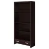 CoasterEveryday 800905 Skylar - 5-Shelf Bookcase With Drawer - Cappuccino