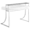 CoasterEssence 802141 Gemma - 2-Drawer Writing Desk - White High Gloss