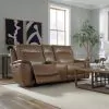 Liberty Furniture 7016CN-23P Collins - Loveseat With Console P3 & ZG - York Chestnut