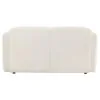 Coaster Fine Furniture 509812 Dorset - Fabric Upholstered Round Track Arm Loveseat - White