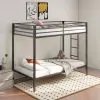 Coaster Fine Furniture 460361BLK Alevera - Metal Twin Over Twin Bunk Bed With Ladder - Black
