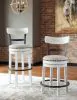 Ashley Furniture D546-530 Ashley Furniture D546-530 Valebeck - Tall UPH Swivel Barstool - White
