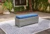 Ashley Furniture P439-600 Naples Beach - Bench with Cushion - Light Gray