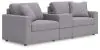 Ashley Furniture 92104S3 Ashley Furniture 92104S3 Modmax - 3-Piece Sectional With Storage Console - Granite