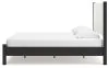 Ashley Furniture B2616B8 Ashley Furniture B2616B8 Cadmori - King Upholstered Panel Bed - Black / White