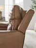 Ashley Furniture PCU6260618 DeepWakes - Power Reclining Loveseat / Console / Adjustable Headrest - Caramel