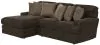 Jackson Furniture Industries 4376/75/42-49 Jackson Furniture Industries 4376/75/42-49 Mammoth - 2 Piece Sofa Chaise With LSF Chaise - Chocolate