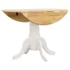 CoasterEveryday 4241-S5 Allison - 5 Piece Round Drop Leaf Dining Table Set - White