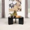 Coaster Fine Furniture 709678 Cordova - Round Solid Wood Coffee Table - Black