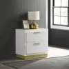 Coaster Fine Furniture 224772 Caraway - 2-Drawer Nightstand - White