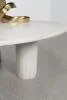 Coaster Fine Furniture 709668 Astoria - Round Genuine Marble Coffee Table - White
