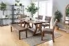 Furniture of America CM3829F-SCW-2PK Gianna - Wingback Chair (Set of 2) - Rustic Oak /Ivory