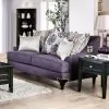Furniture of America SM2208-LV Sisseton - Loveseat - Purple