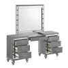 New Classic 02-9698S-VM Valentino - Vanity Table & Mirror - Silver
