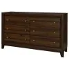 Coaster Fine Furniture 223443 Welsley - 6-Drawer Dresser Cabinet - Walnut