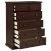Coaster Fine Furniture 460595CAP Sumerlin - 6-Drawer Bedroom Chest Of Drawers - Cappuccino