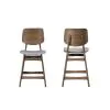 New Classic D1651-22-GRY New Classic D1651-22-GRY Oscar - Counter Chair With Cushion (Set of 2) - Walnut / Dark Gray