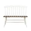 Liberty Furniture 741-C9000B Al Fresco - Slat Back Bench - Graphite & Whitestone