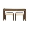 Liberty Furniture 449-OT-A3PCS Broadmore - 3 Piece Table Set (1 Console Table 2 Console Stools) - Cobblestone Brown