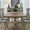 Liberty Furniture 237G-DR-9TRS Liberty Furniture 237G-DR-9TRS River Place - 9 Piece Trestle Table Set - Riverstone Gray & Tobacco