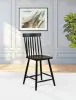 Coaster Fine Furniture 122509BLK Andrews - Windsor Counter Height Dining Side Chair (Set of 2) - Black