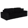 Coaster Fine Furniture 600537PB1 Jacana - LAF Power Sofa Chaise With 2 Piece Pillow, Box 1 of 2 - Black