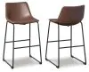 Ashley Furniture D372-130 Ashley Furniture D372-130 Centiar - Tall UPH Barstool (Set of 2) - Brown