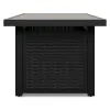 Ashley Furniture P792-773 Beachcroft - Rectangular Fire Pit Table - Black / Light Gray