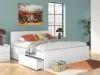 Ashley Furniture EB9630B20 Ashley Furniture EB9630B20 Onita - King Panel Platform Bed With Storage - White