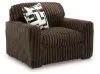 Ashley Furniture 9810423 Ashley Furniture 9810423 Midnight-Madness - Chair And A Half - Chocolate