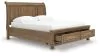 Ashley Furniture PCB779B9 Feddinger - California King Storage Sleigh Bed - Medium Brown