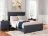 Ashley Furniture B414/21/26/57/54/96 Ashley Furniture B414/21/26/57/54/96 Landocken - 5 Pc. - Dresser, Mirror, Queen Panel Bed - Brown / Blue