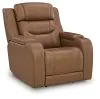 Ashley Furniture PCU1160013A Knightington - Power Recliner With Audio Seating - Caramel
