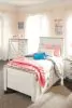 Ashley Furniture B267B21 Ashley Furniture B267B21 Willowton - Twin Panel Bed With 2 Storage Drawers - Whitewash