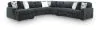 Ashley Furniture 98105S11 Ashley Furniture 98105S11 Midnight-Madness - 5-Piece Sectional With LAF Corner Chaise And RAF Sofa - Gunmetal