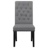 CoasterEssence 115162 Alana - Fabric Upholstered Dining Side Chair (Set of 2) - Gray