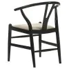 Coaster Fine Furniture 108482 Crestmont - Wood Wishbone Dining Side Chair (Set of 2) - Black