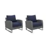 New Classic G801C-10S Fiji - Club Chairs (Set of 2) - Blue