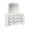 New Classic B493W-060 New Classic B493W-060 Lyndhurst - Landscape Mirror - Vintage White