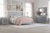 New Classic 00-3365G-35N New Classic 00-3365G-35N Huxley - 5/0 Queen 5 Piece Bedroom Set (Bed & Dresser & Mirror & 2 Nightstands) - Gray