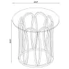 Coaster Fine Furniture 708058-S3 Monett - 3 Piece Coffee And End Table Set - Chocolate Brass