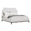 Pulaski Furniture P393-BR-K5 Pulaski Furniture P393-BR-K5 Asher Park - California King Upholstered Bed - White / Piano Brown