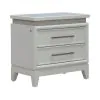 Liberty Furniture 781-BR61 Reflections - Nightstand With Lights and Charging Station - Pearl White
