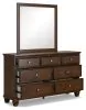 Ashley Furniture B685B1 Danabrin - Dresser And Mirror - Brown