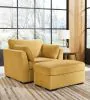 Ashley Furniture 67506/23/14 Keerwick - 2 Pc. - Chair And A Half, Ottoman - Sunflower
