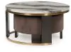 Ashley Furniture T671-22 Jazmore - Nesting Cocktail Tables (Set of 2) - Brown / Brass Finish